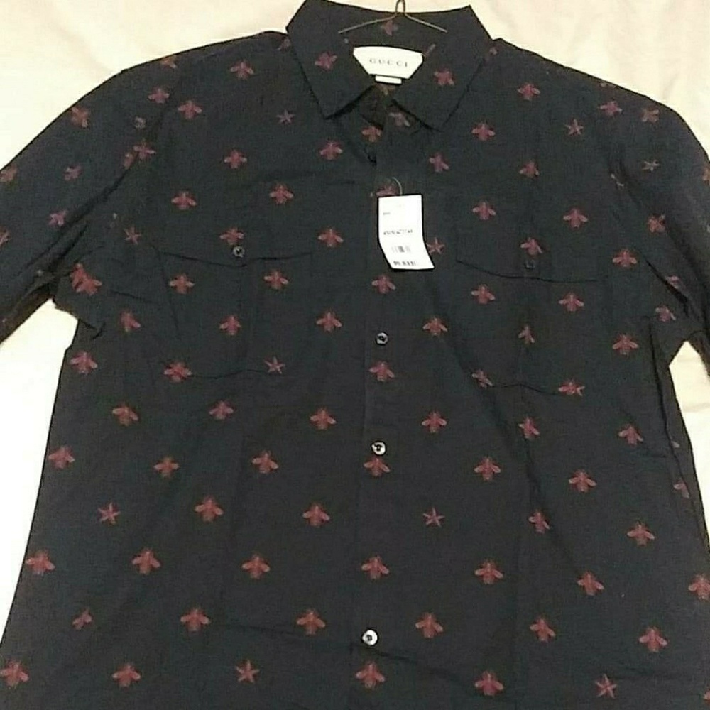 Gucci men's XL button down shirt